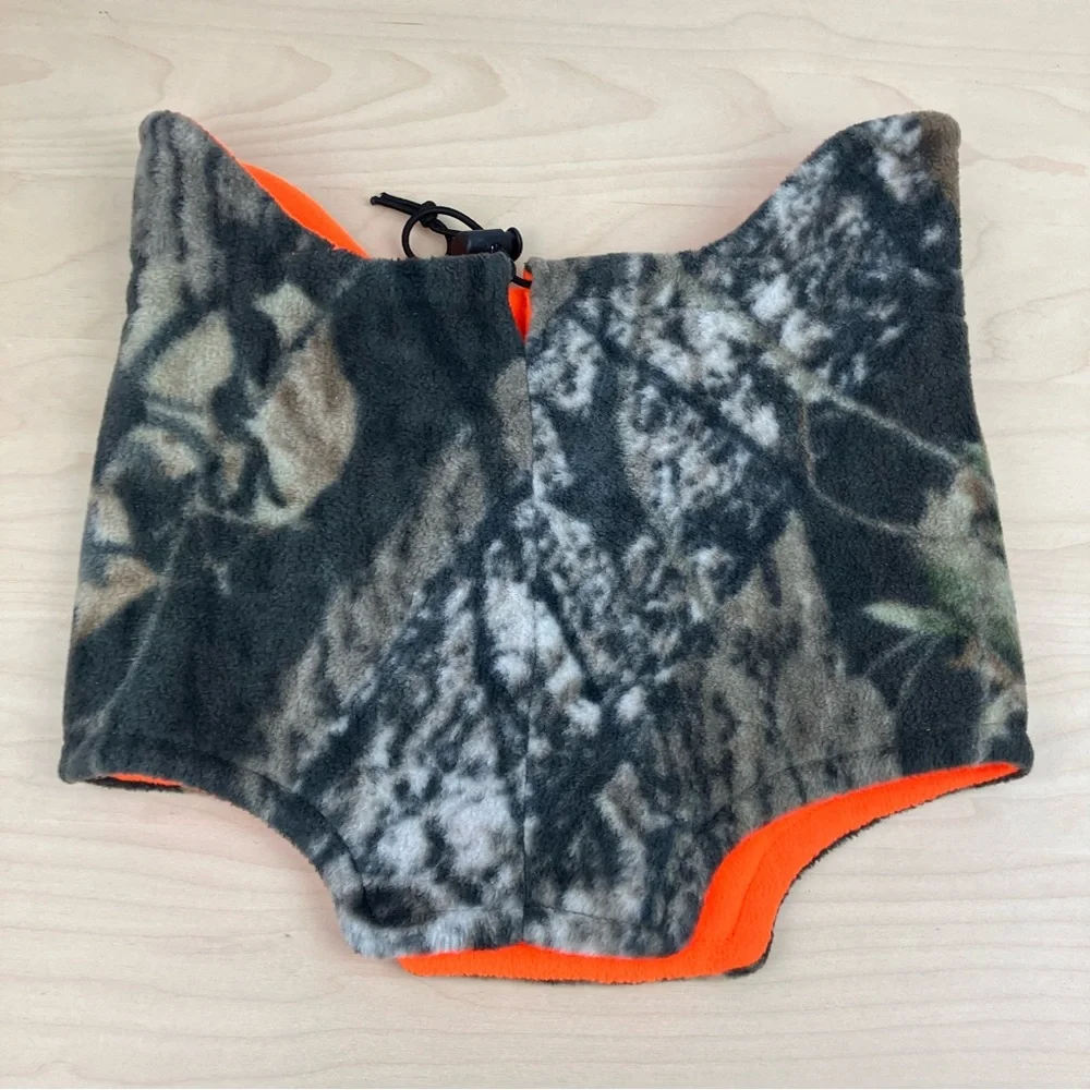 Remington Mossy Oak Break Up Reversible Neck Warmer Gaiter Camo Blaze Orange